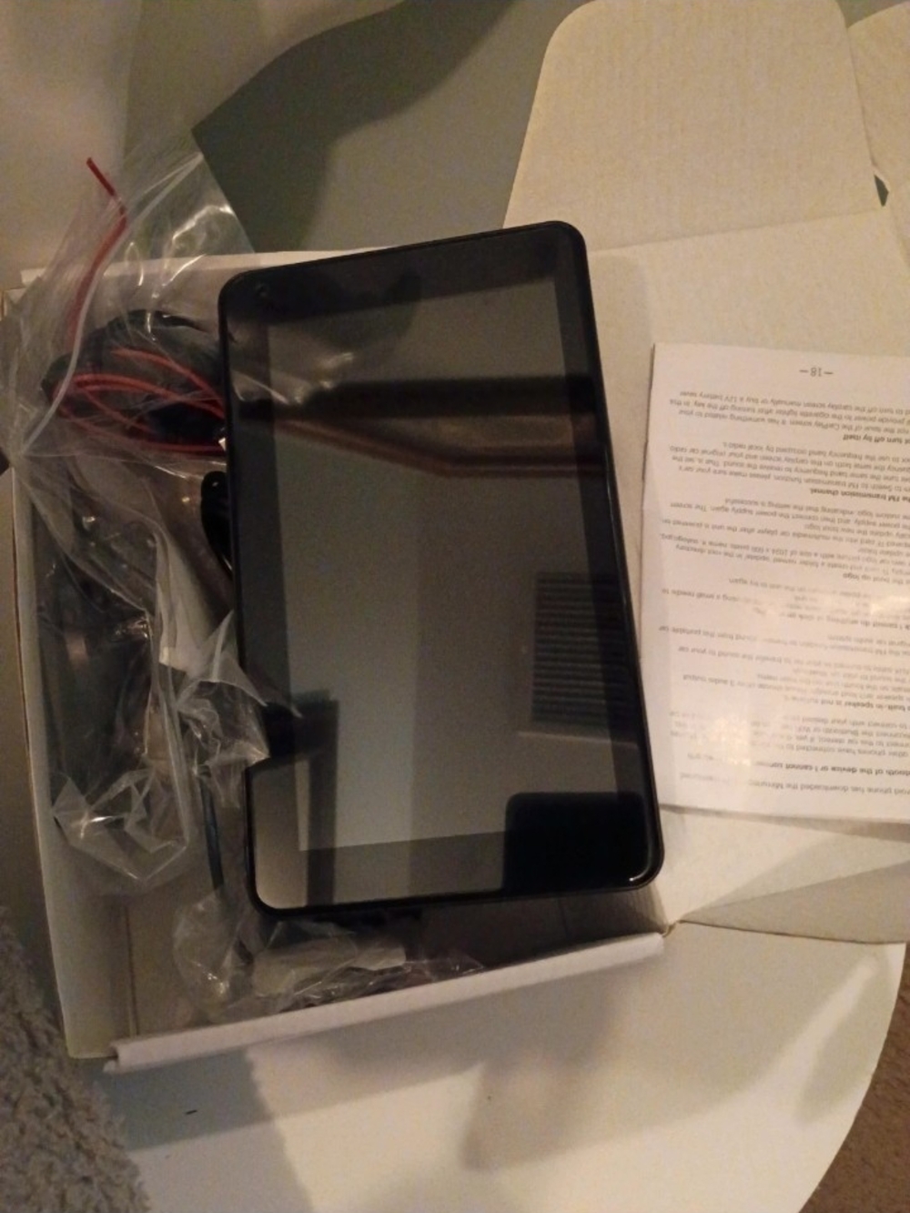 User Manual for 7" Touchscreen Multimedia Player - White and Blue